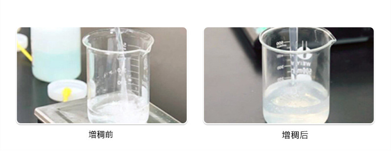 (圖:南輝增稠劑添加前后效果對比)