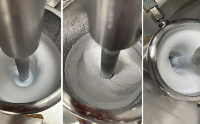 （圖：水性工業漆分散劑研磨實驗）